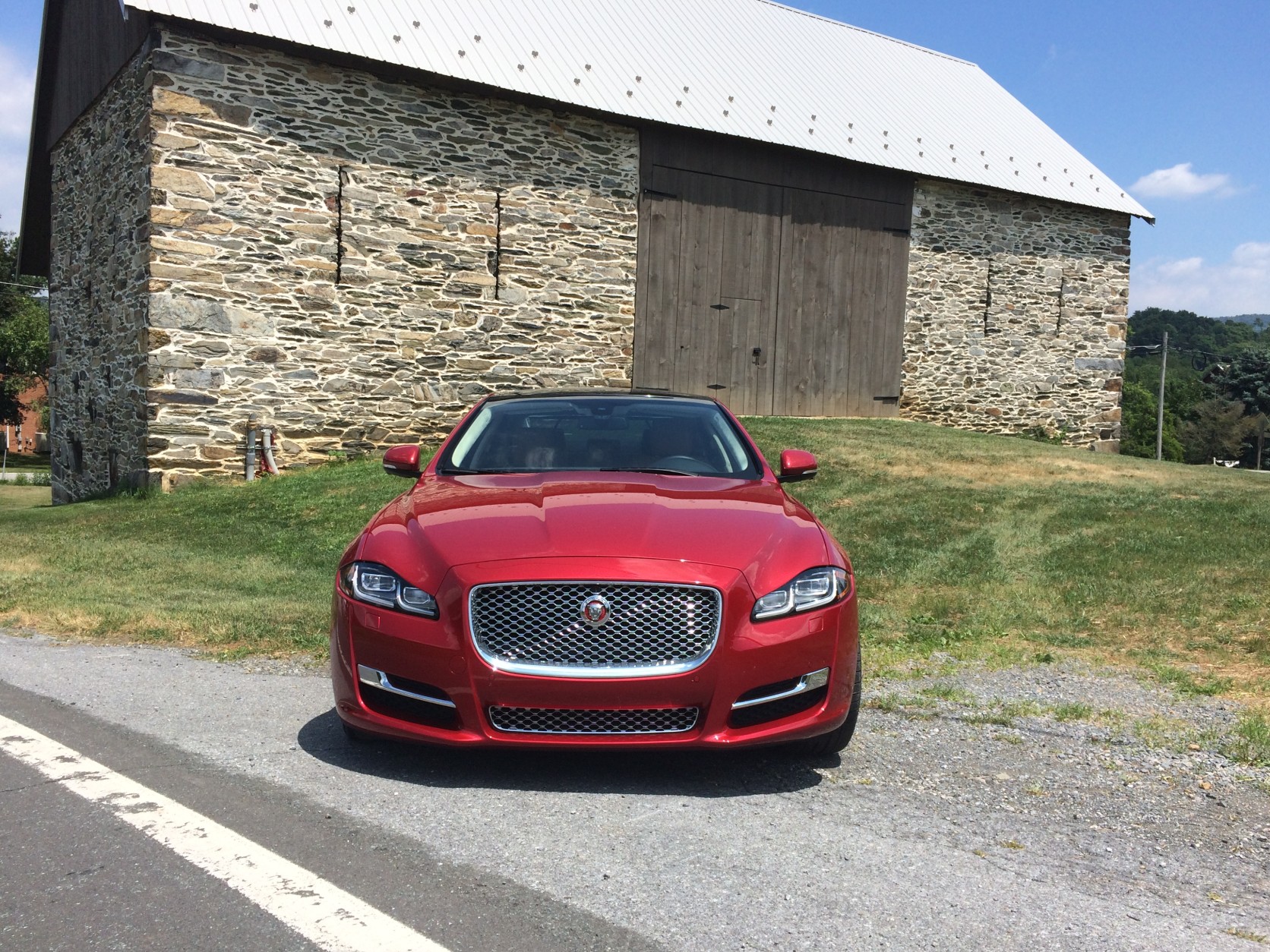 The 2016 Jaguar XJL Portfolio has new headlights and a new tail light design.  (WTOP/Mike Parris)