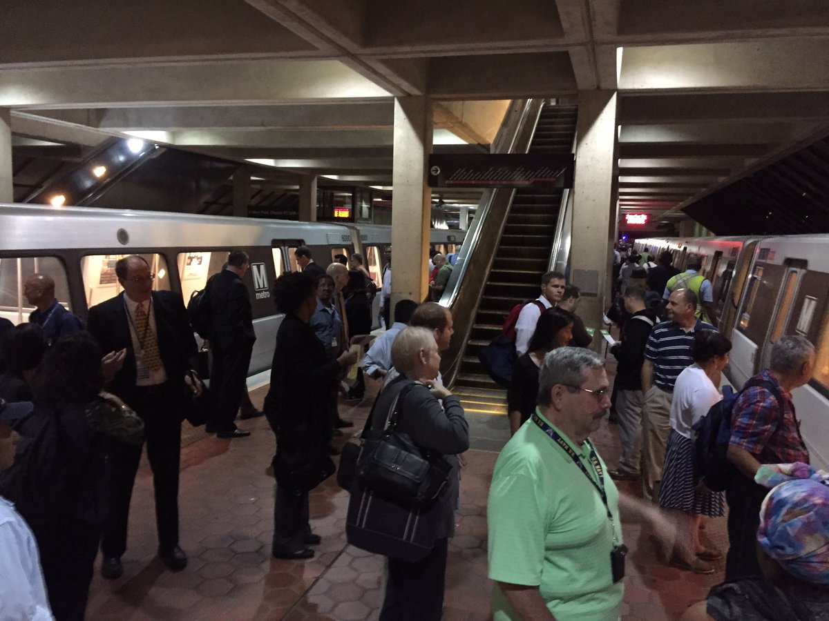 Metro passengers are seen at the  West Falls Church Metrorail station in this WTOP file photo. (WTOP/Neal Augenstein)