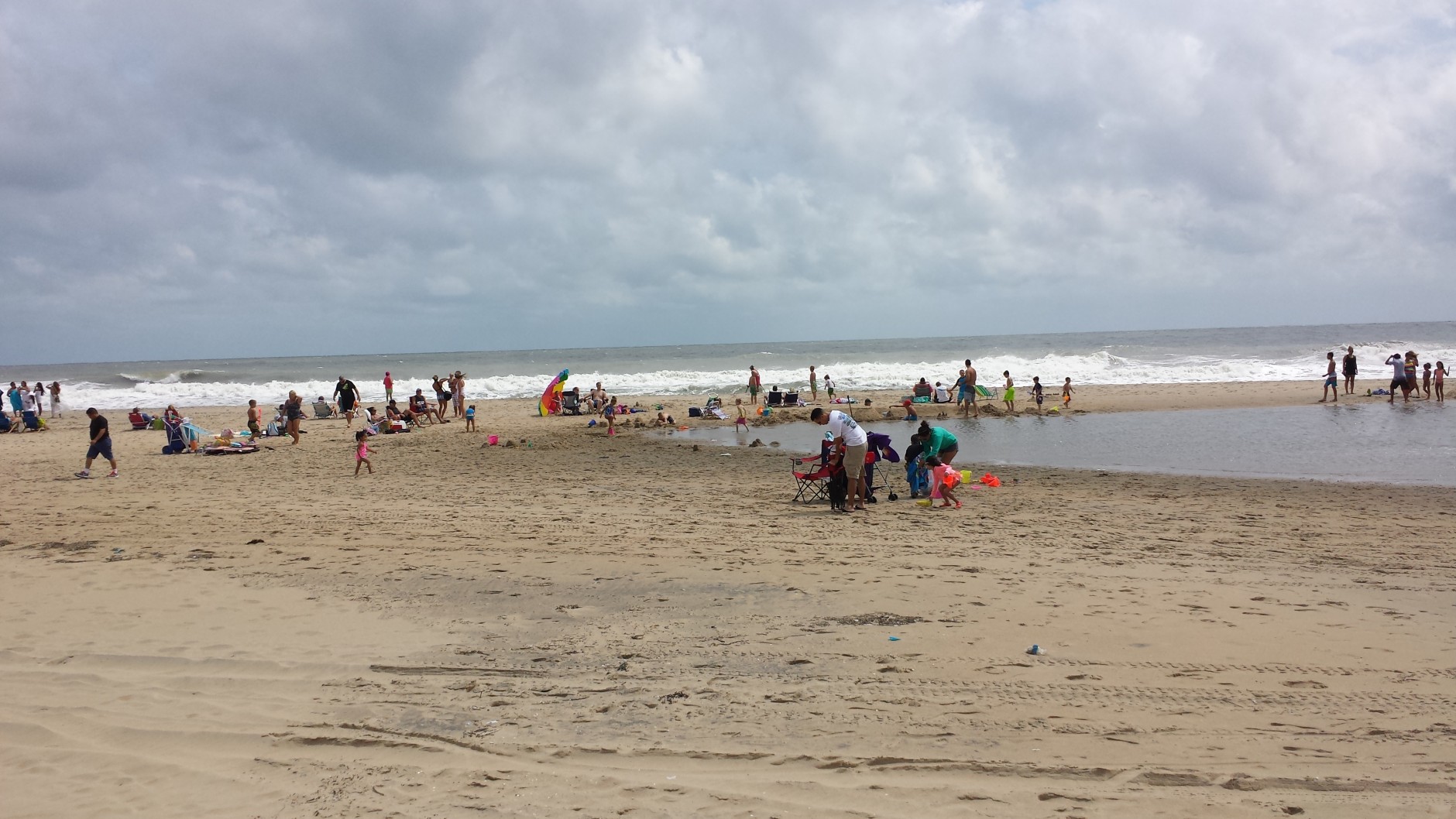 Officials in Ocean city, Md. said damage caused by Hemine was minimal, but swimming was still prohibeted at its beaches on Sunday, Sept. 4, 2016. (WTOP/Colleen Kelleher)
