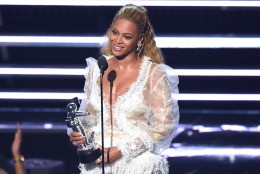Beyonce accepts the award for Video of the Year for Lemonade at the MTV Video Music Awards at Madison Square Garden on Sunday, Aug. 28, 2016, in New York. (Photo by Charles Sykes/Invision/AP)