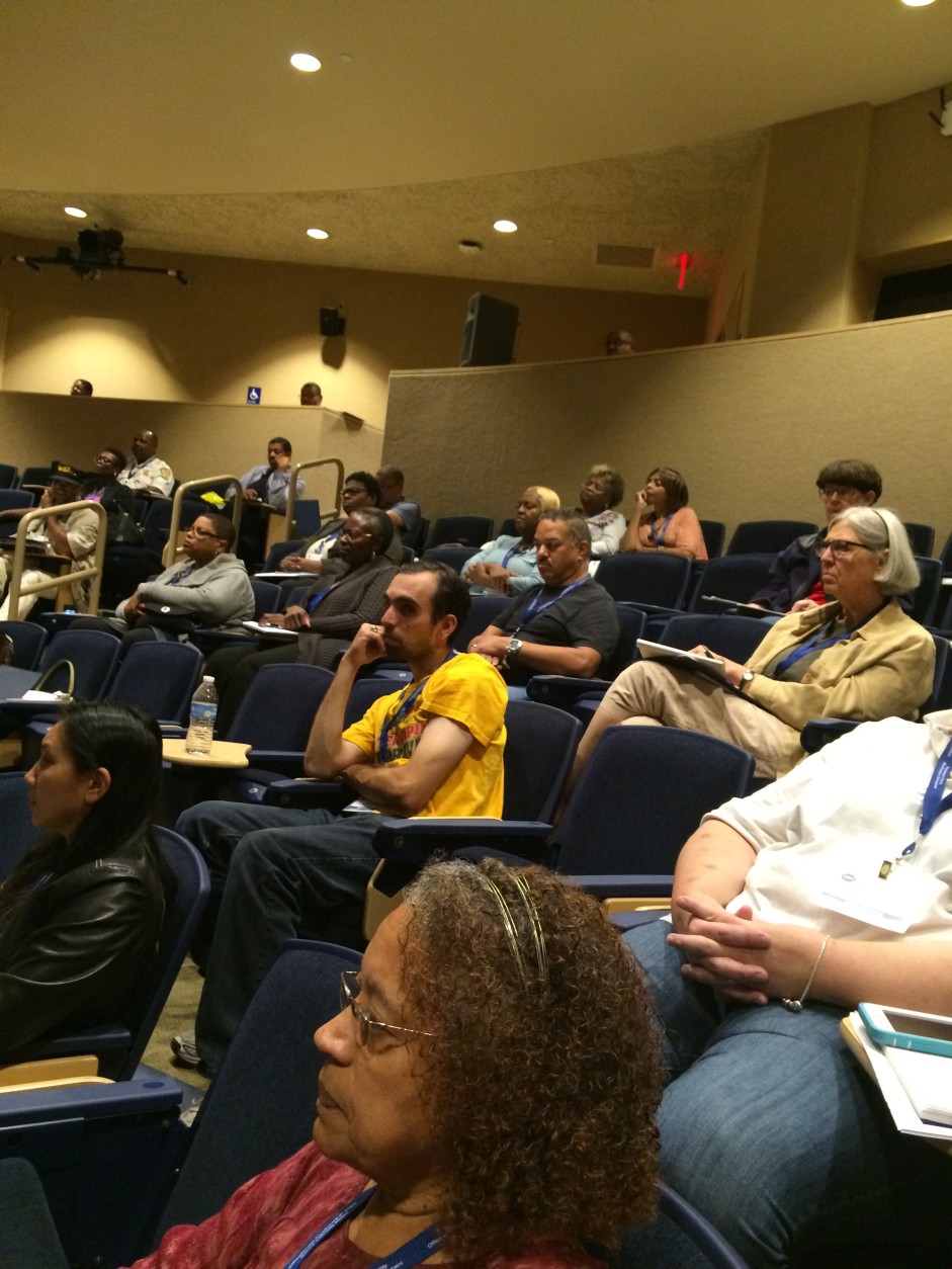 Audience hears information on emergency preparedness. (WTOP/Dick Uliano)