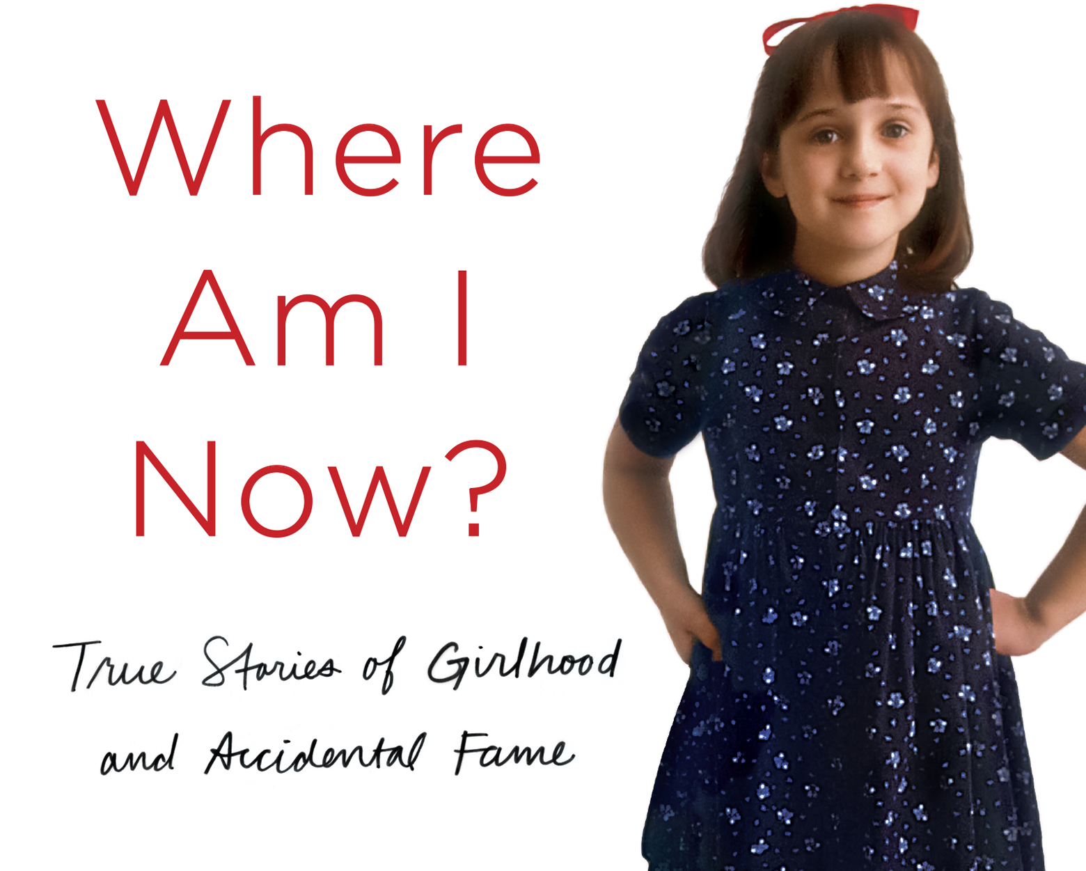 Mara Wilson appears on the cover of her new memoir "Where Am I Now? True Stories of Girlhood and Accidental Fame." (Courtesy Penguin Random House)