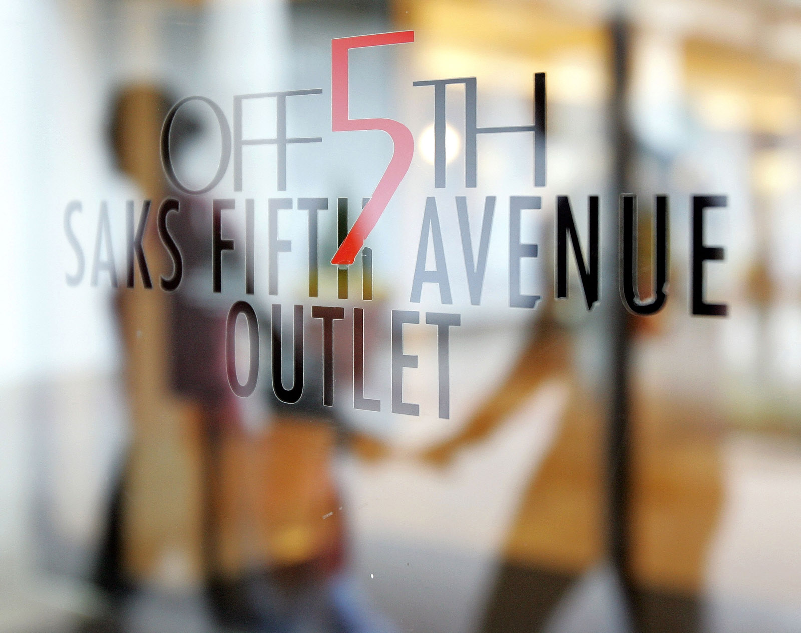 The entrance to Saks Fifth Avenue Outlet. News Photo - Getty Images