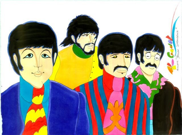 The Beatles had little involvement with "Yellow Submarine" -- they appeared in a cameo at the end of the film. (Photo Ron Campbell)