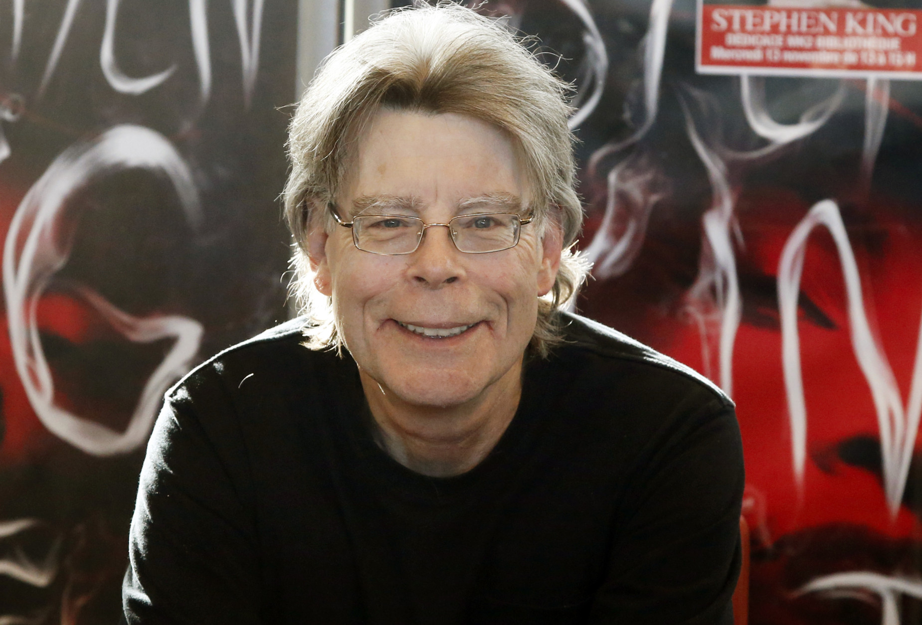 FILE - In this Nov. 13, 2013 file photo, author Stephen King poses for the cameras, during a promotional tour for his novel, "Doctor Sleep" in Paris. Kings End of Watch will be published next June, Scribner announced Thursday, Oct. 8, 2015. The novel is the third, after Mr. Mercedes and Finders Keepers, to feature retired police detective Bill Hodges.  (AP Photo/Francois Mori, File)