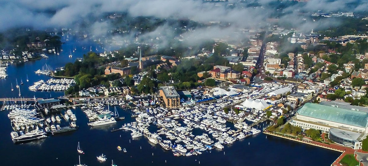 About 350 boats will be on display  at the Annapolis City Dock as part of the U.S. Powerboat Show. (Courtesy U.S. Powerboat Show)