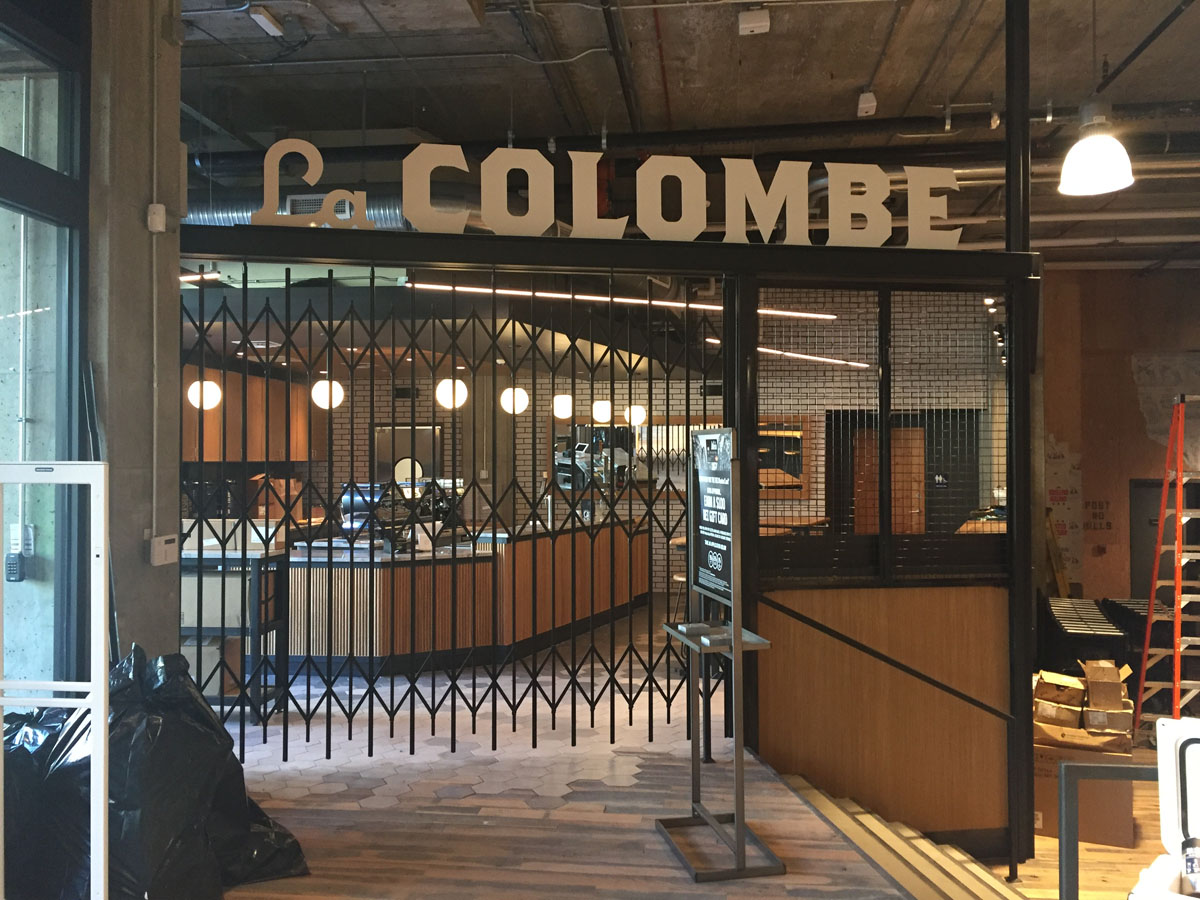 The new location also features a La Colombe coffee shop. (WTOP/Michelle Basch)