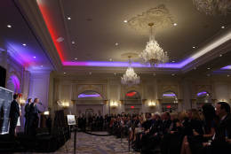 Republican presidential candidate Donald Trump speaks during the grand opening of the Trump International Hotel- Old Post Office, Wednesday, Oct. 26, 2016, in Washington. (AP Photo/ Evan Vucci)