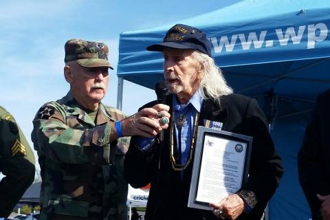 WWII veteran, 93, saluted for bravery at ceremony in Manassas