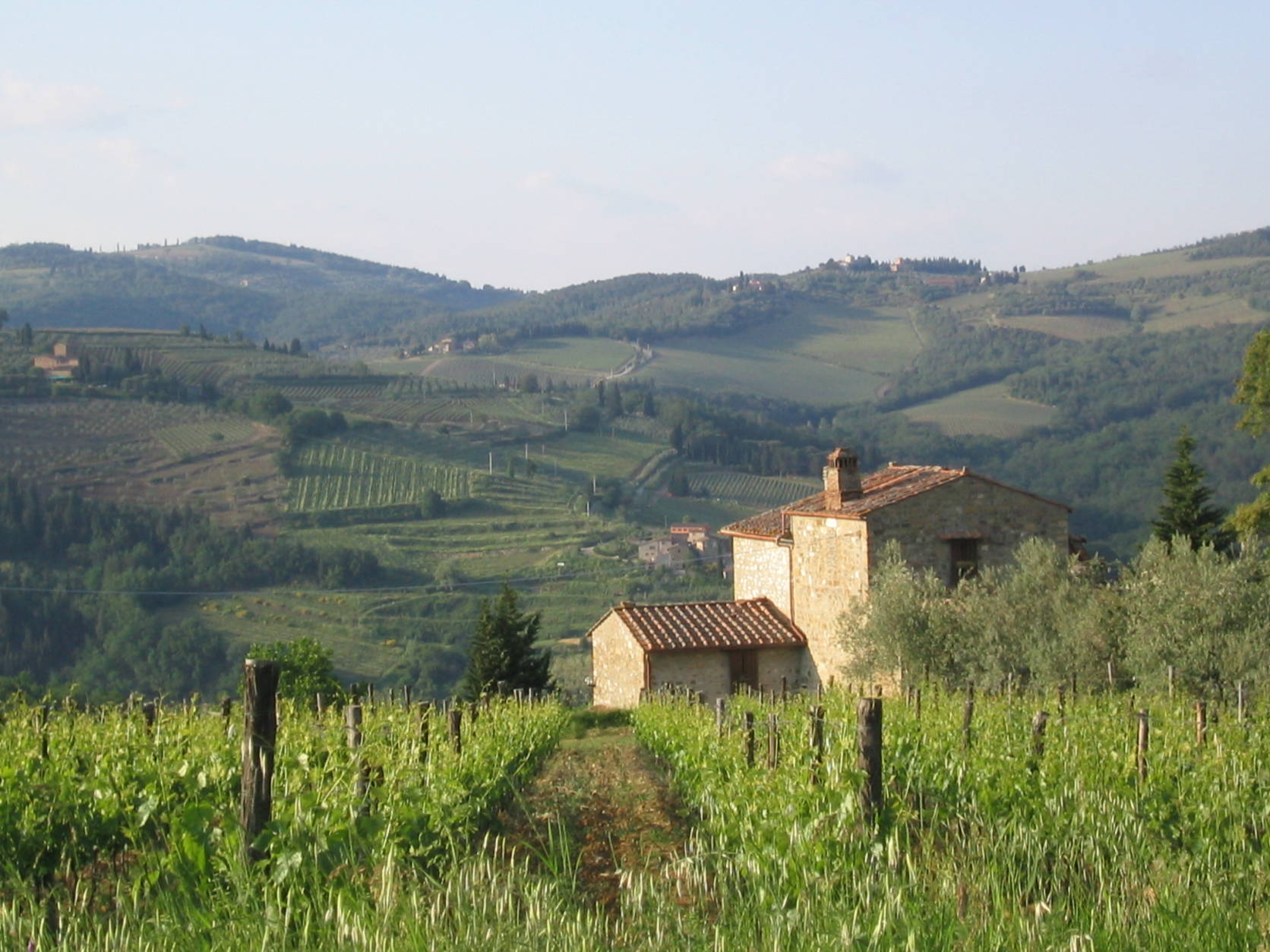 ** FILE ** The countryside in the Chianti region of Tuscany, is seen in this May 2004 photo. Imagine a world where Chianti wine is made in Scandinavia.  It could come to just that by the end of the century, experts in Italy warn, if global warming continues unchecked. (AP Photo/Gretchen Heefner)