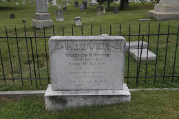 The grave of J. Edgar Hoover, the first Director of the Federal Bureau of Investigation (FBI), is seen at Congressional Cemetery in Washington, Wednesday, Aug. 7, 2013. (AP Photo/Charles Dharapak)