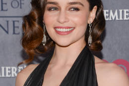 Actress Emilia Clarke attends HBO's "Game of Thrones" fourth season premiere at Avery Fisher Hall on Tuesday, March 18, 2014 in New York. (Photo by Evan Agostini/Invision/AP)