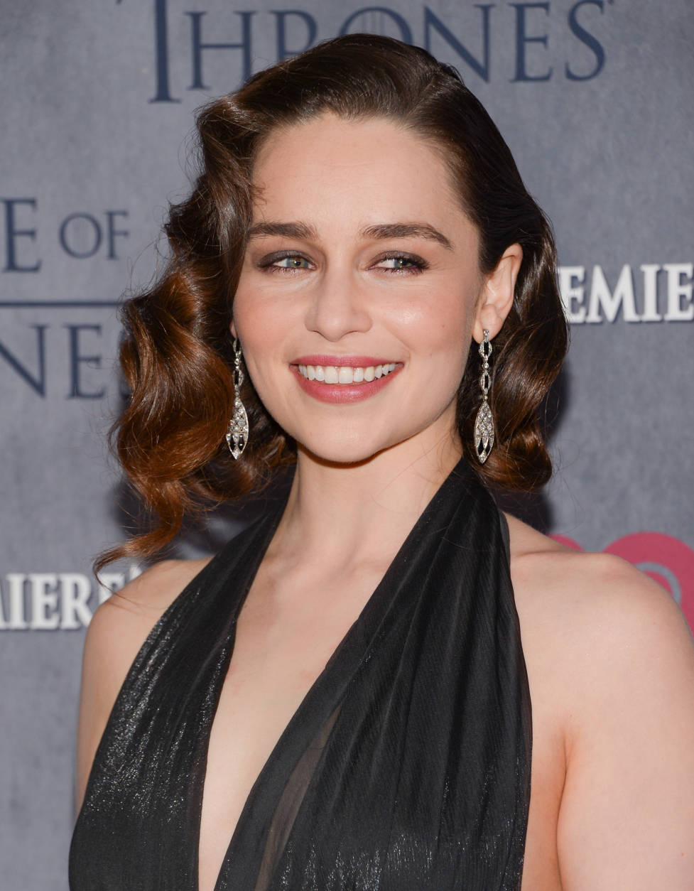Actress Emilia Clarke attends HBO's "Game of Thrones" fourth season premiere at Avery Fisher Hall on Tuesday, March 18, 2014 in New York. (Photo by Evan Agostini/Invision/AP)