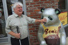 Exploring Washington, BBC Correspondent Peter White intended to go to the original historic Ben's Chili Bowl on U Street Northwest but ended up at the sister location on H Street where he learned about the storied background. (Courtesy BBC)