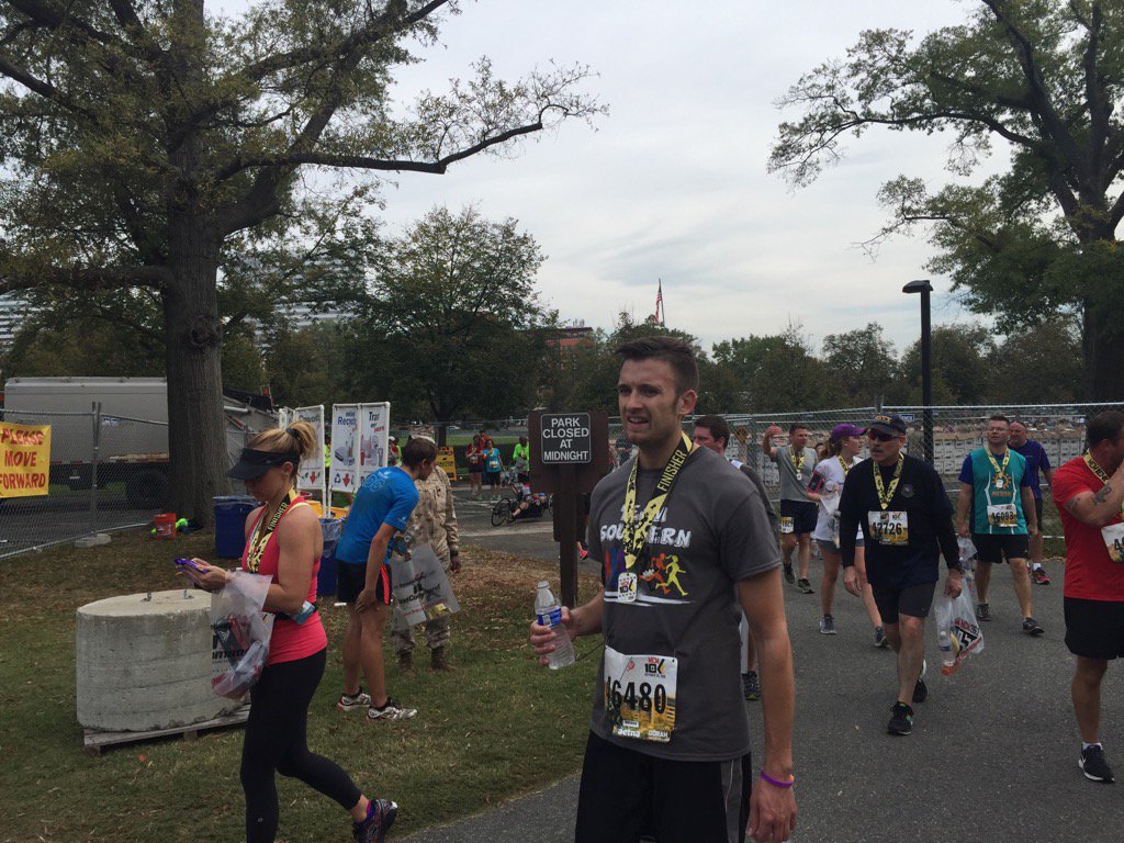 More 10K finishers! Marathon winner expected in minutes! (WTOP/Dennis Foley)
