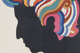 A 1966 poster by Milton Glaser is the other Bob Dylan item at the National Portrait Gallery. (National Portrait Gallery, Smithsonian Institution. © Milton Glaser)