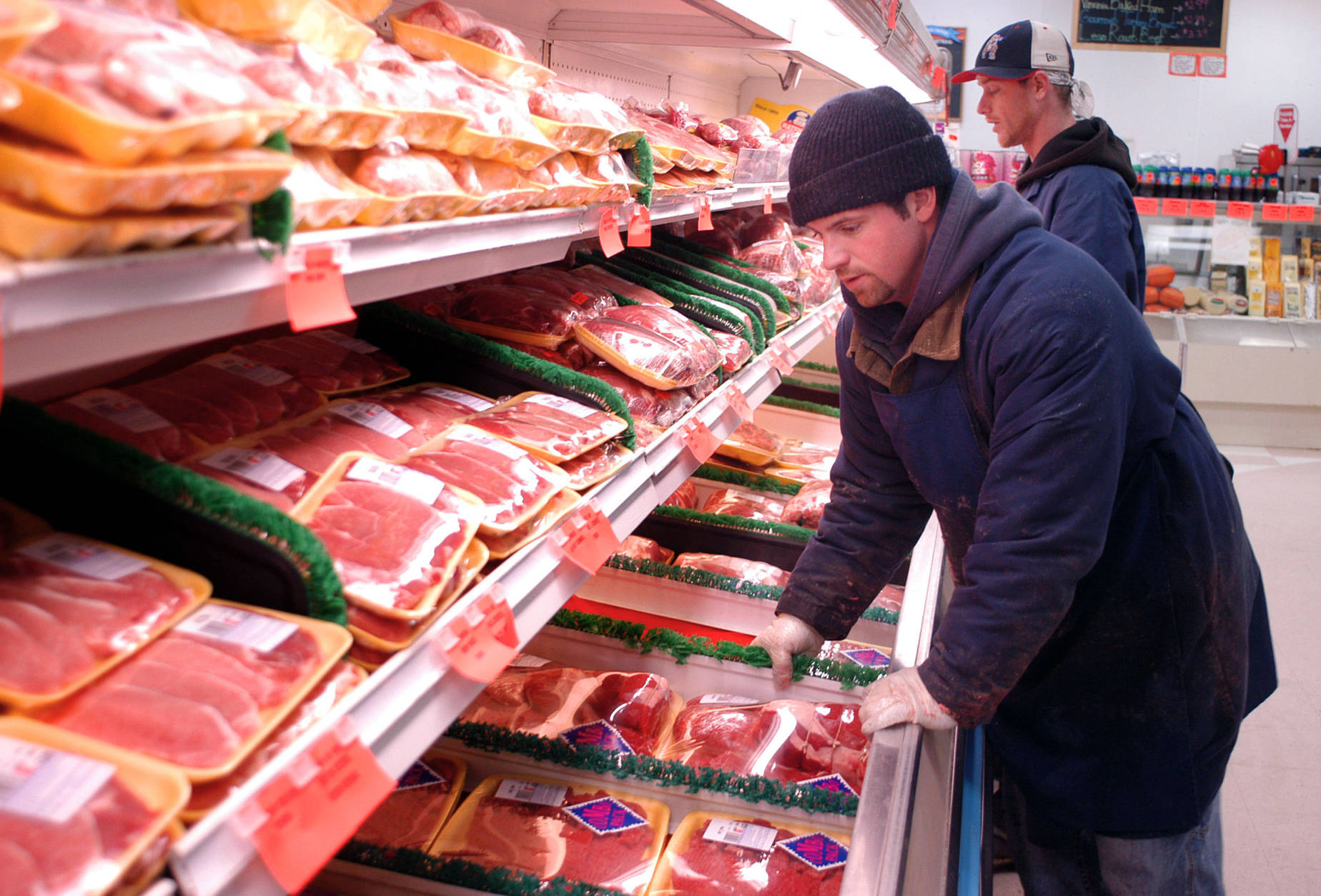 In general, meat prices have been falling. It almost doesn't matter what your favorite meat is, as long as it isn't fish (those prices are up), it probably costs less than it did a year ago.  (Photo by William Thomas Cain/Getty Images)