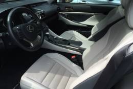 The inside of the 200t coupe is what you would expect a Lexus to be -- with nice leather seats that are both heated and ventilated, but it will cost you $2,990 dollars for the luxury package.(WTOP/Mike Parris)