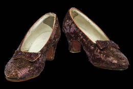 The famous slippers have been on display since 1979 and are showing their age. (Courtesy Smithsonian National Museum of American History) 
