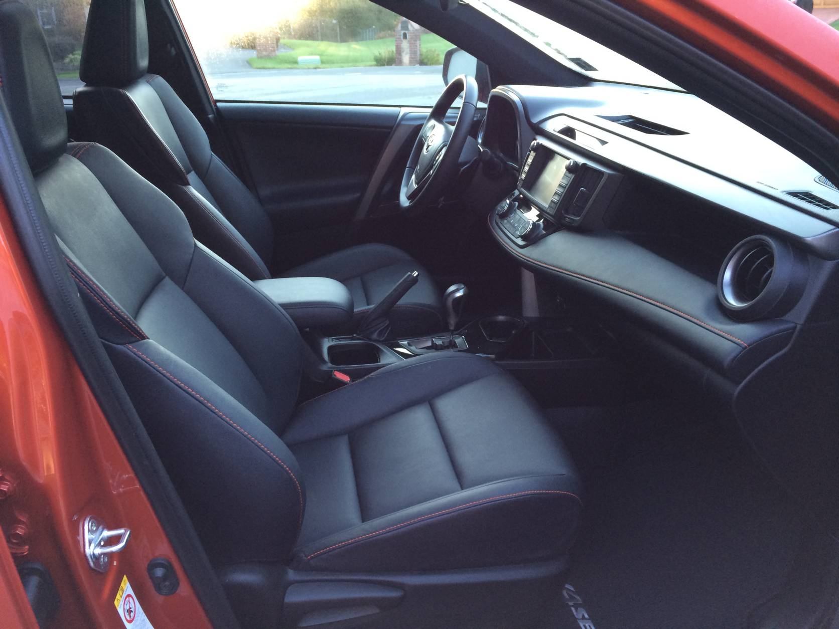 The improved interior starts with nice leather seats and higher-quality materials throughout. (WTOP/Mike Parris)