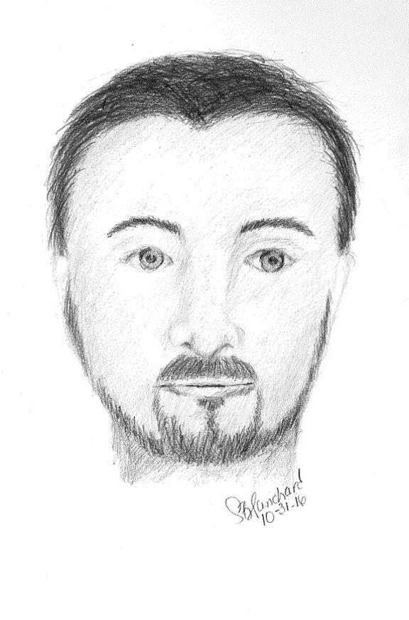 Police released this  sketch of a man who sexually assaulted a woman on the side of a highway in Stafford County, Va. on Oct. 31, 2016. (Courtesy Stafford County Sheriff's Office)