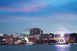 The skyline at National Harbor is seen. (Courtesy National Harbor)