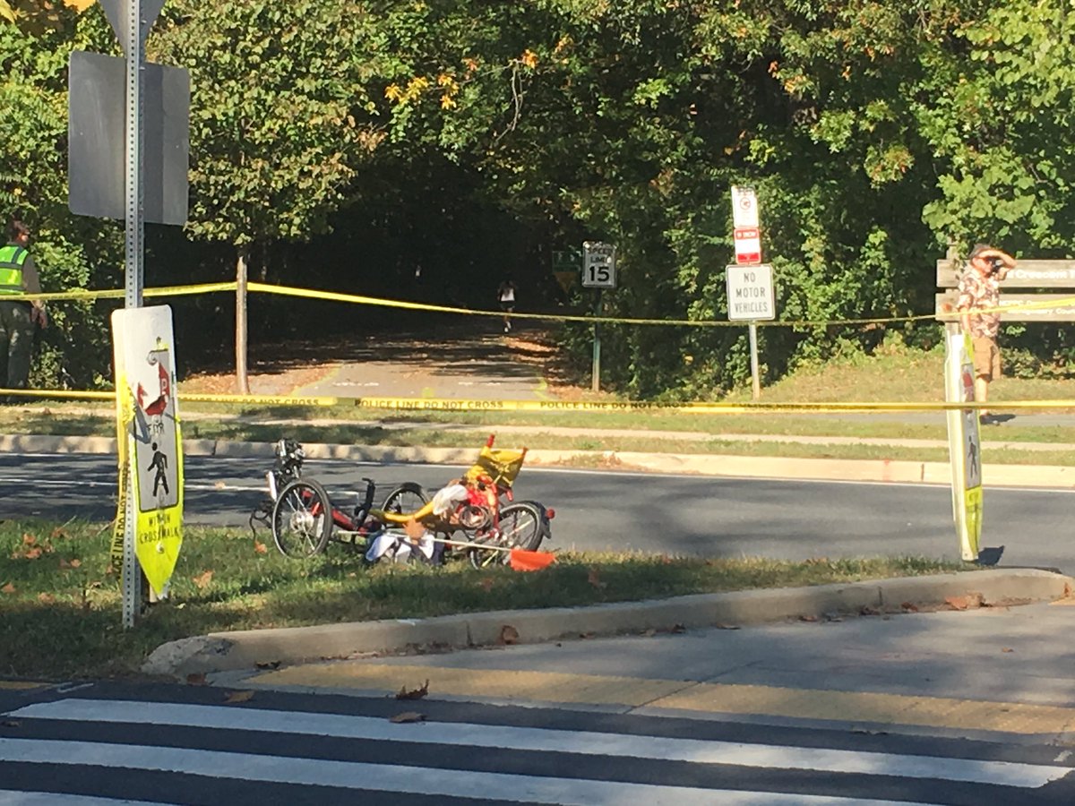 The man who died was riding a recumbent when he was hit by a 2002 Mercedes driven by a 78-year-old. (WTOP/Mike Murillo)