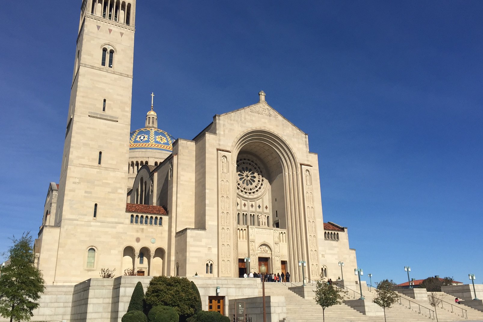 The Basilica of the National Shrine of the Immaculate Conception in northeast Washington. (WTOP/Megan Cloherty)