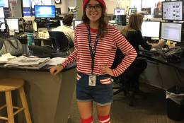 WTOP assistant editor Maggie Bartolomeo can't figure out why it's so easy to find her today  (WTOP/Vlahos)