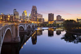 14. Minneapolis, Minnesota

The Land of 10,000 Lakes' most populous city lands at No. 14 in Condé Nast Traveler's "The Best Big Cities in the U.S." With abundant culture and outdoor life, there is much to do here all-year round. Even in the winter. (Getty Images/iStockphoto/RudyBalasko)