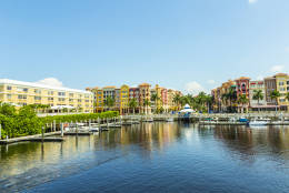 8. Naples, Florida

Colorful Spanish influenced buildings overlooking the water are some of the scenes in Naples, Florida. (Getty Images/iStockphoto/Meinzahn)