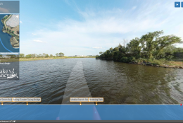 This screengrab shows a view of the Patapsco River virtual tour now available through the Chesapeake Conservancy and Terrain360. The conservancy teamed up with the Richmond firm to create a new set of virtual tours adding to the collection of waterways that feed into the bay. (Courtesy Chesapeake Conservancy and Terrain360)