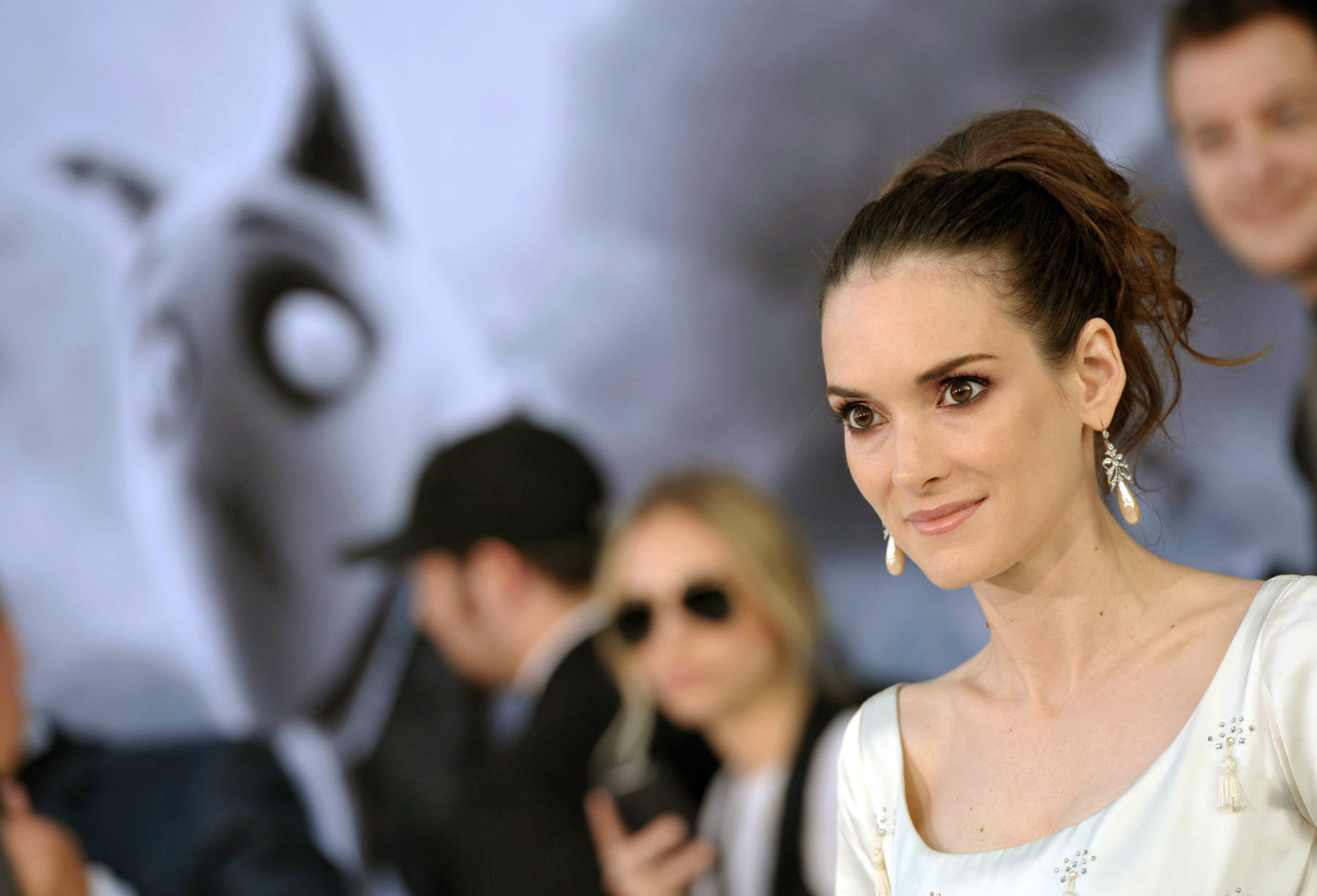 Actress Winona Ryder attends the LA premiere of "Frankenweenie" at the El Capitan Theatre on Monday, Sept. 24, 2012, in Los Angeles. "Frankenweenie" is a stop-motion animated film, filmed in black and white and rendered in 3D. (Photo by John Shearer/Invision/AP)