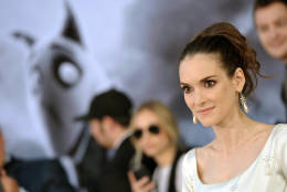 Actress Winona Ryder attends the LA premiere of "Frankenweenie" at the El Capitan Theatre on Monday, Sept. 24, 2012, in Los Angeles. "Frankenweenie" is a stop-motion animated film, filmed in black and white and rendered in 3D. (Photo by John Shearer/Invision/AP)