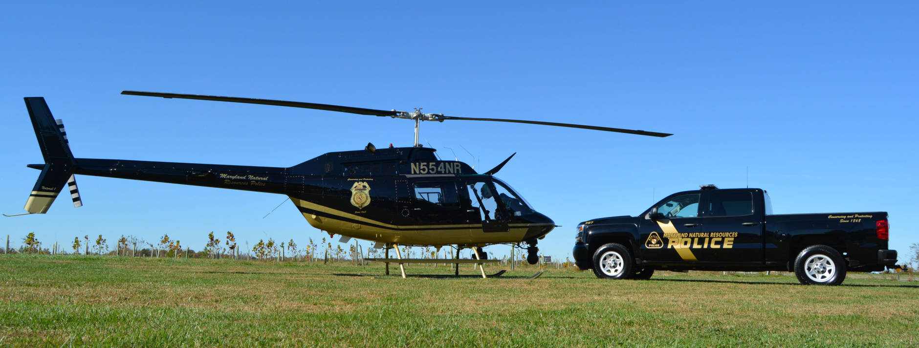 "We have infrared on our helicopter so we can look for images at night [of] people illegally hunting," said DNR Police spokeswoman Candy Thomson. “And we can use it to look for people who are lost." (Courtesy Maryland DNR police)