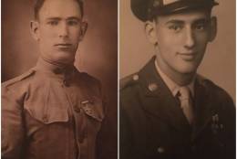 Photo of war veterans, Abe Allex and David M. Allex