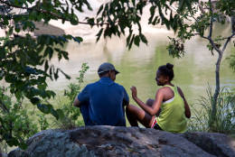 June 29, 2014
"The President shares a quiet moment with his daughter Sasha during a father and daughter hike at Great Falls, Virginia." 
(Official White House Photo by Pete Souza)

This official White House photograph is being made available only for publication by news organizations and/or for personal use printing by the subject(s) of the photograph. The photograph may not be manipulated in any way and may not be used in commercial or political materials, advertisements, emails, products, promotions that in any way suggests approval or endorsement of the President, the First Family, or the White House.