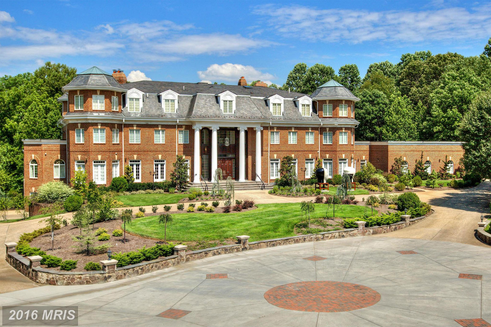 4. $3,775,000
This nine-bedrooom International-style brick mansion in Potomac, Maryland, was built in 1991. (MRIS)