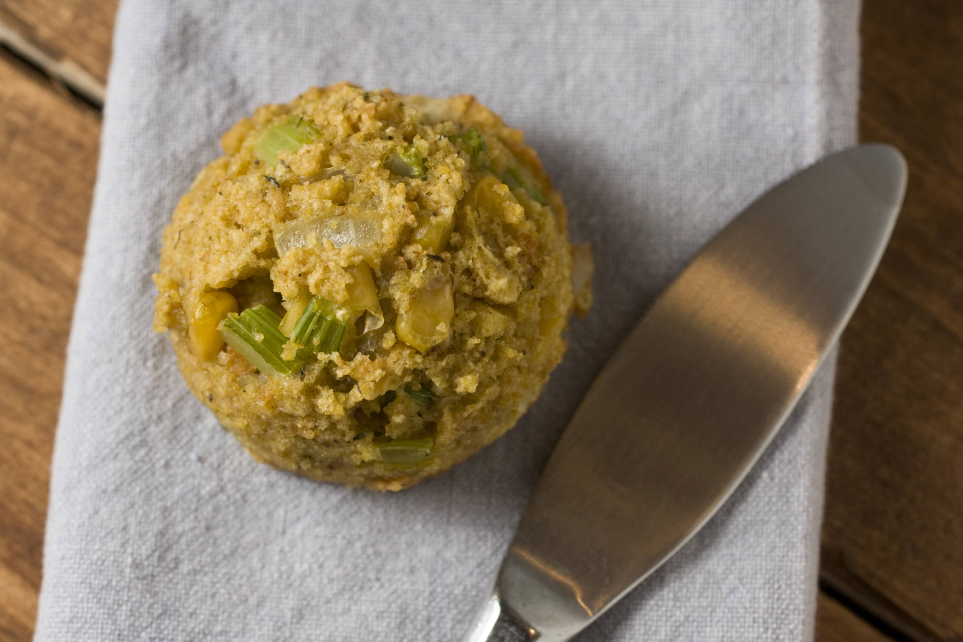 <h2>Stuffing muffin</h2>
<p>This recipe is perfect for the a few day after Thanksgiving when only a little stuffing, turkey, ham and spinach are left.</p>
<p>Throw it all into <a href="https://www.budgetbytes.com/leftover-stuffin-muffins/" target="_blank" rel="noopener">this stuffing muffin recipe</a>.</p>
