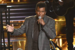 Charley Pride performs "Kiss An Angel Good Morning" at the 50th annual CMA Awards at the Bridgestone Arena on Wednesday, Nov. 2, 2016, in Nashville, Tenn. (Photo by Charles Sykes/Invision/AP)