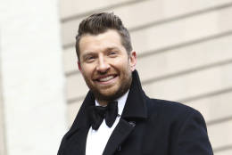 Brett Eldredge participates in the 90th Annual Macy's Thanksgiving Day Parade on Thursday, Nov. 24, 2016, in New York. (Photo by Greg Allen/Invision/AP)