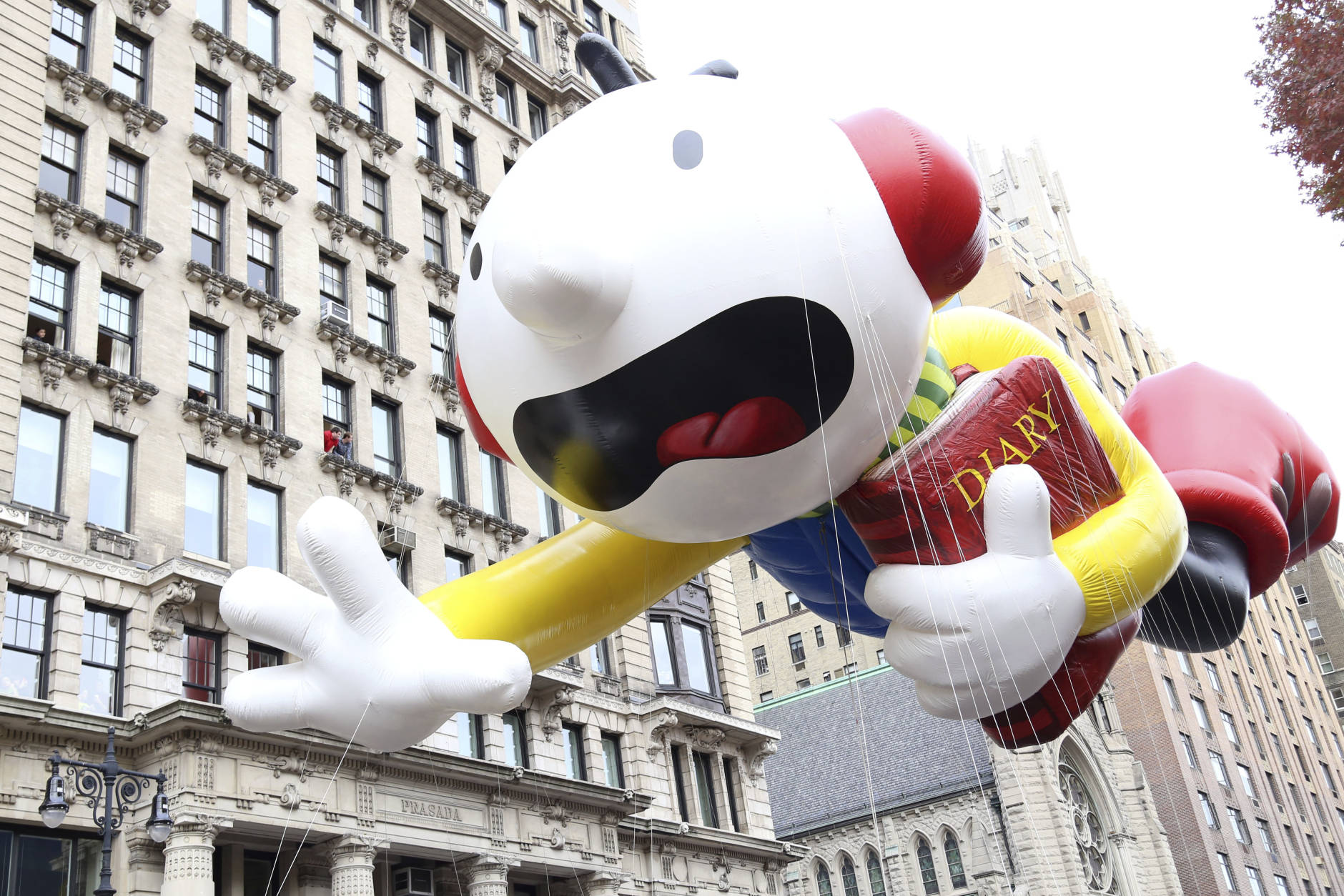 The Diary of a Wimpy Kid balloon floats in the 90th Annual Macy's Thanksgiving Day Parade on Thursday, Nov. 24, 2016, in New York. (Photo by Greg Allen/Invision/AP)