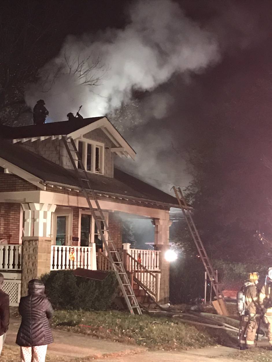 A woman is in critical condition and her daughter is also in the hospital after a house fire on Sheridan Street, in Riverside Heights. (Courtesy Marc Bashoor/Prince George's County Fire and EMS)