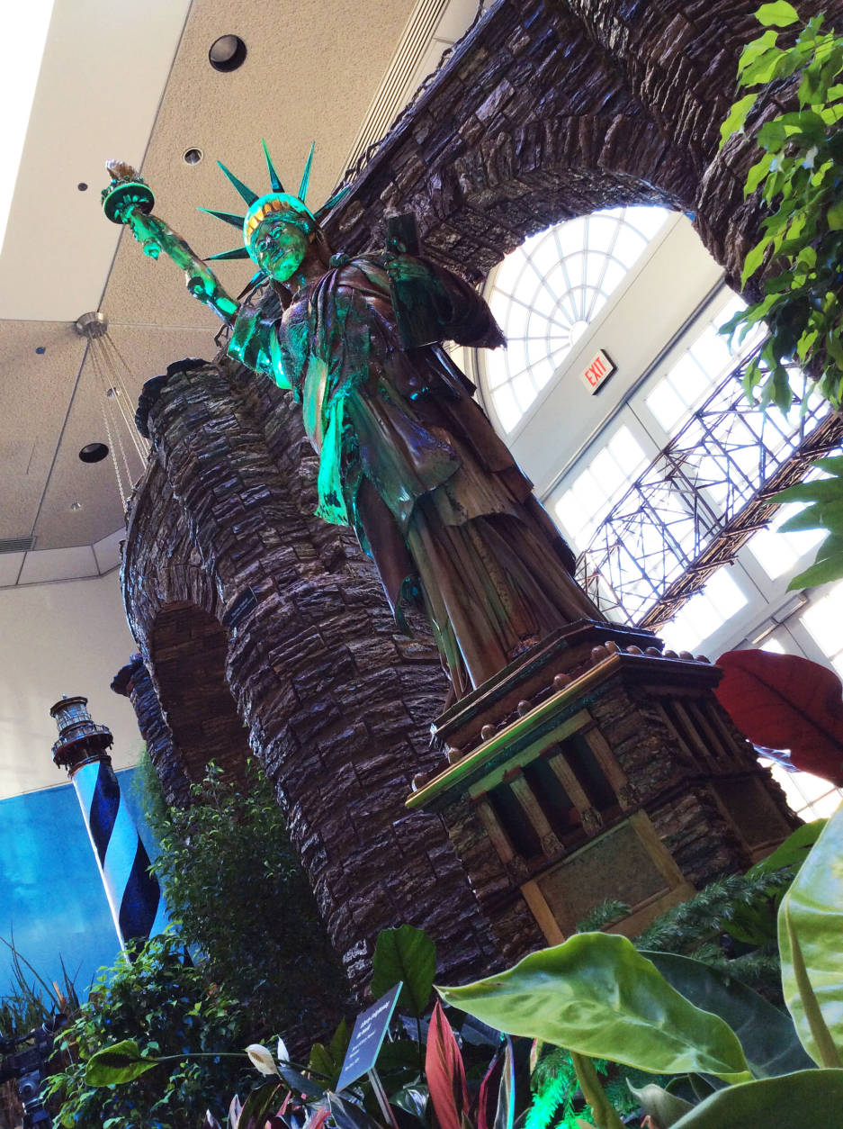 This model of the Statue of Liberty is almost as impressive as the real deal. (WTOP/Hanna Choi)