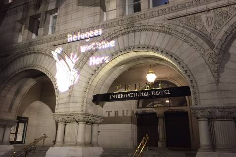 DC’s Trump Hotel continues to be site of protest, support