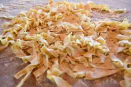 If there’s one word that describes a traditional Italian woman dedicated to the craft of hand-rolling sheets of fresh pasta, it’s “sfoglina.” That word also happens to the the name of Fabio Trabocchi’s newest D.C. restaurant. (Photo by Lisa Lake/Getty Images for Audi)