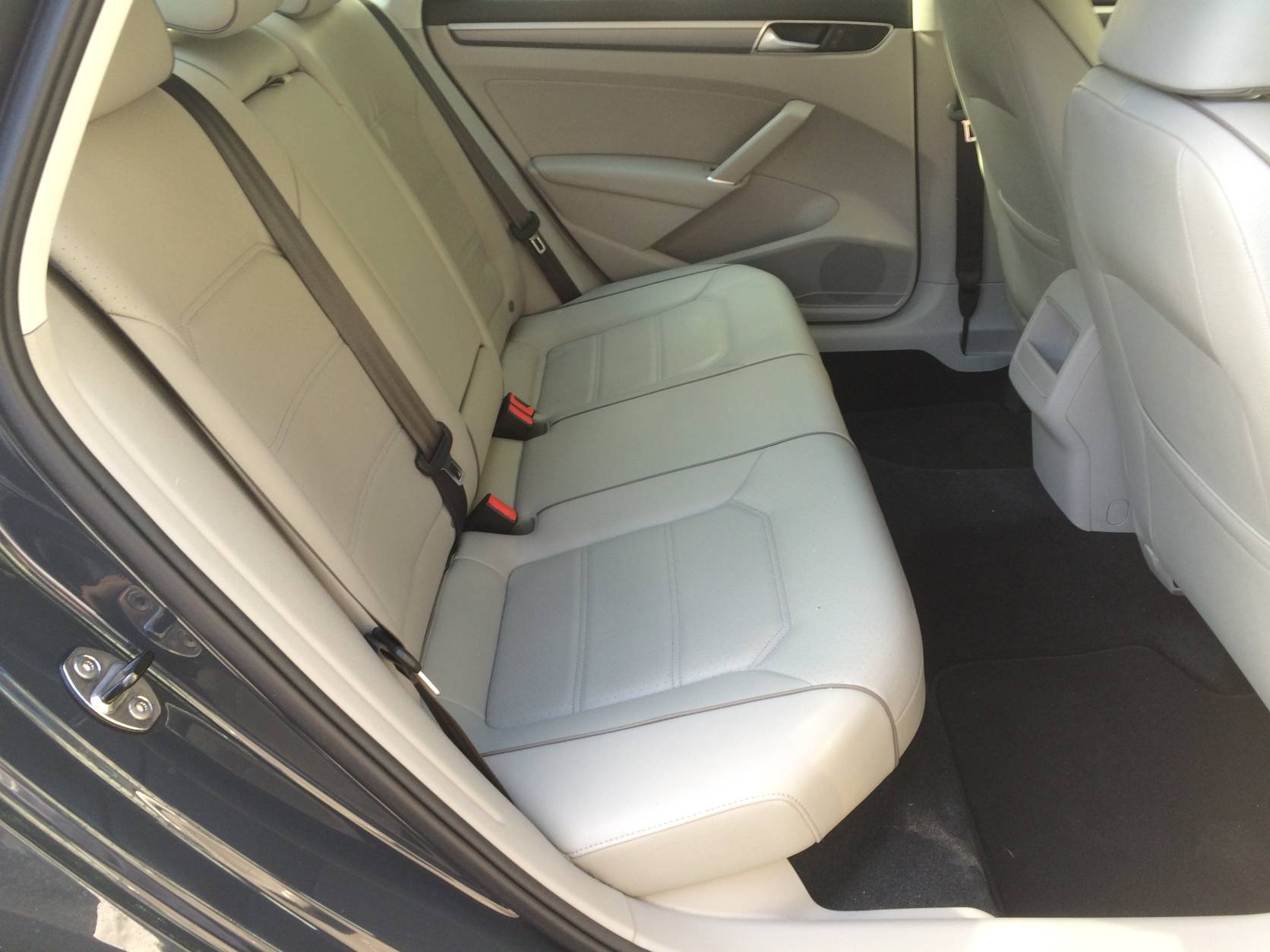 Leg and headroom shouldn’t be a problem in the back seat of the Volkswagen Passat R-Line, says WTOP Car Guy Mike Parris. (WTOP/Mike Parris)