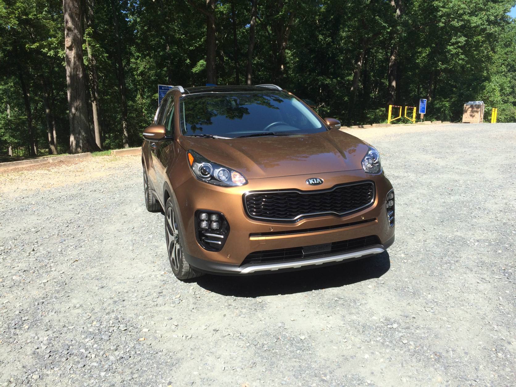 Styling takes center stage with the 2017 Kia Sportage. (WTOP/Mike Parris)