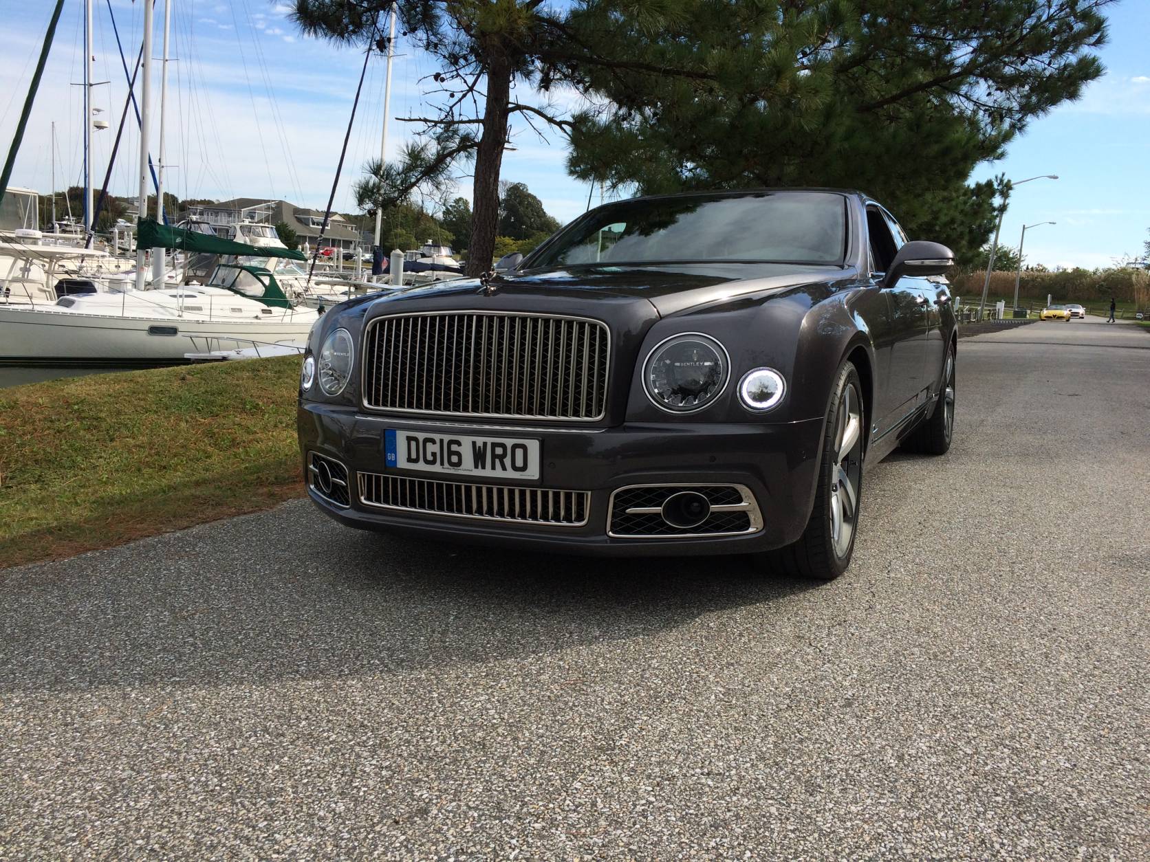 A name that says ultra-luxury for those who prefer to drive themselves, the Bentley Mulsanne Speed comes with a starting price of $335,600. (WTOP/Mike Parris)