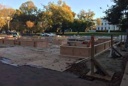 The early stages of construction for the January 2017 inauguration, in a Nov. 5, 2016, photo. (Courtesy Daniel Bohnlein)